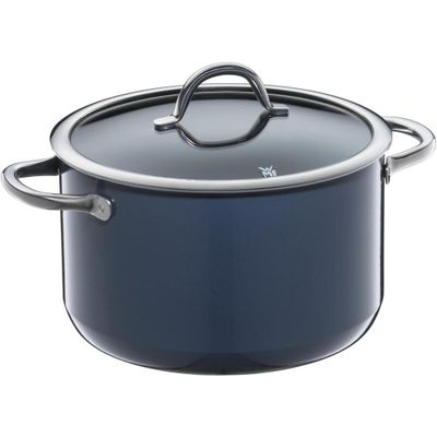 Fusiontec Inspire hoge kookpot met deksel 24cm Zwart 