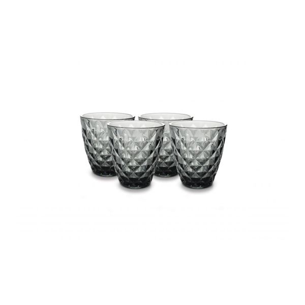 Salt & Pepper Prisma Glas 22cl grijs - set/4