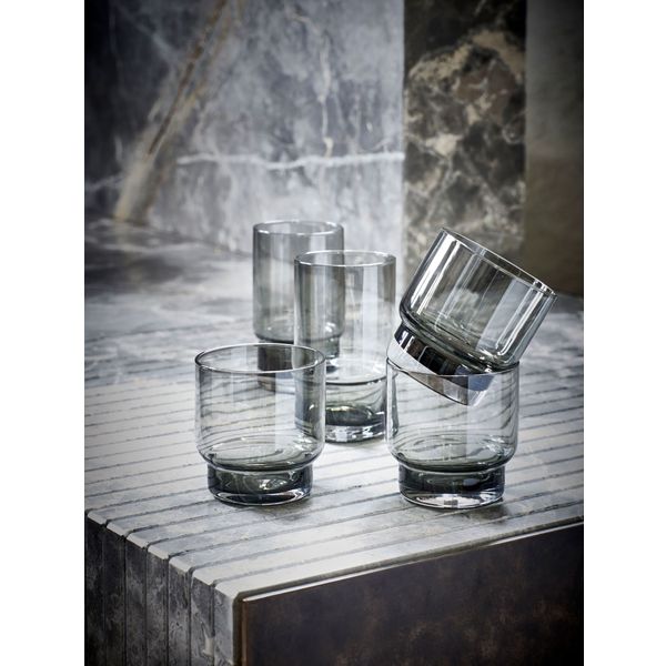 Salt & Pepper Secrets Glas 30cl Smoked set/4