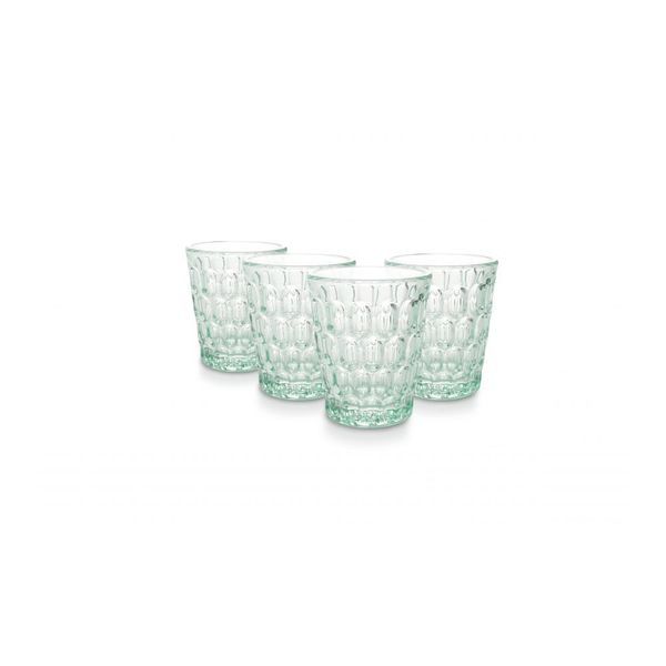 Honey Glas 32cl lichtgroen - set/4 