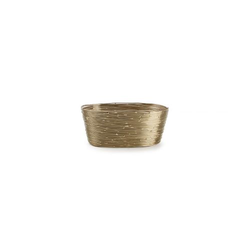 Wire Draadmand 17,5x10xH7cm goud  