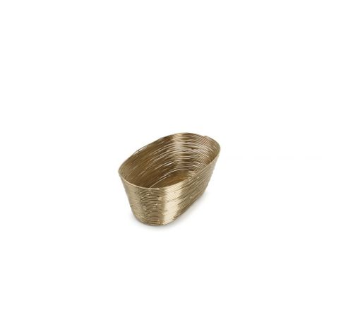 Wire Draadmand 17,5x10xH7cm goud  