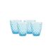 Salt & Pepper Prisma Glas 22cl blauw - set/4