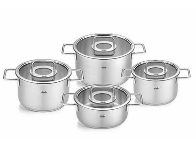 Pure Collection Set 5pcs - Kookpot 16-20 Stp-20ca-24cm Sauspan 16cm +deksels Gla