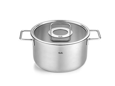 Pure Collection Kookpot D24cm 5,7l Glazen Deksel - Alle Vuren