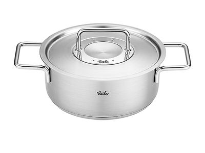 Pure Collection Kookpot D24cm 3,9l Rvs Deksel - Alle Vuren