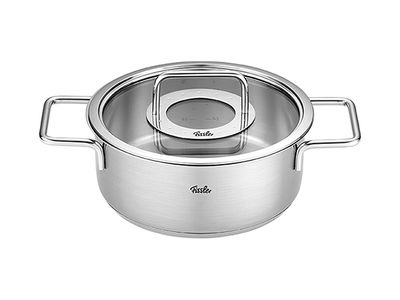 Pure Collection Kookpot D24cm 3,9l Glazen Deksel - Alle Vuren