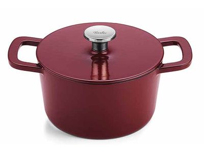 Moments Kookpot Burgundy Red D20cm Gietijzer
