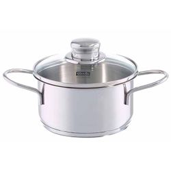 Snacky Kookpot D12cm 0,6l Met Glazen Deksel Alle Vuren 