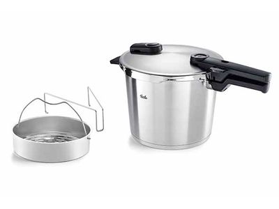 Vitaquick Premium Snelkookpan D22cm 6l +insert - Alle Vuren Incl. Inductie