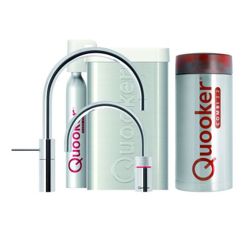 Combi Cube twin round chroom  Quooker