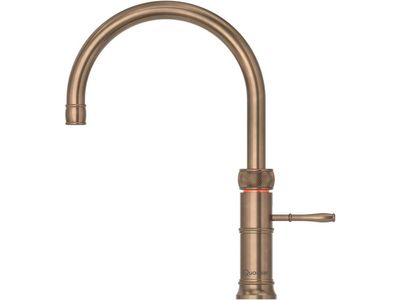 Classic Fusion round losse kokend waterkraan zonder boiler Messing Patina