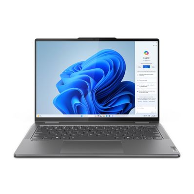 Yoga 7 2-in-1 14IML9 Intel Core Ultra 7 155H Hybride (2-in-1) 35,6 cm (14inch) Touchscreen 2.8K 32 GB LPDDR5x-SDRAM 1 TB SSD Wi-Fi 6E (802.11ax) Windows 11 Home Grijs Azerty 