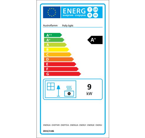 Polly light 8kW Keramiek Vanilla Caramel  Austroflamm