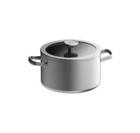 LEO RECYCLED R RVS kookpot met deksel 24cm Graphite 