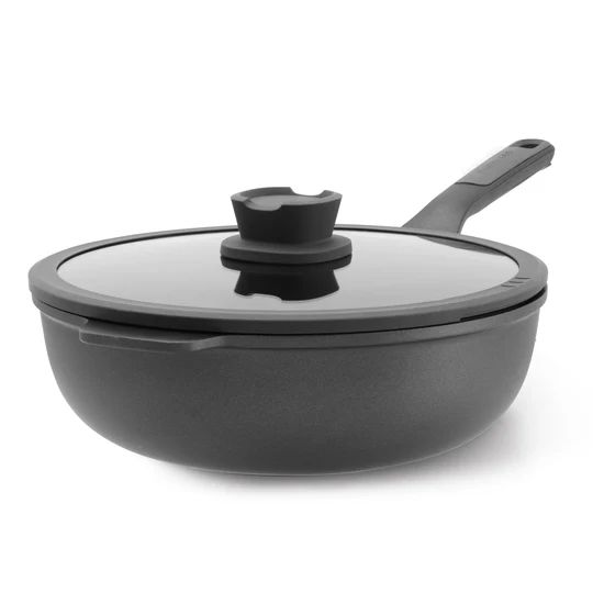 LEO Wok antikleef met deksel Stone+ Ø 28cm
