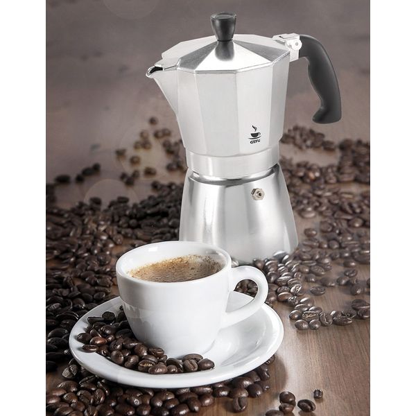 Lucino Espressokoker aluminium 6 kopjes  