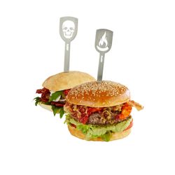 GEFU TORRO Piques Hamburgers 2pcs. (crâne+pepperoni) (3/6) 