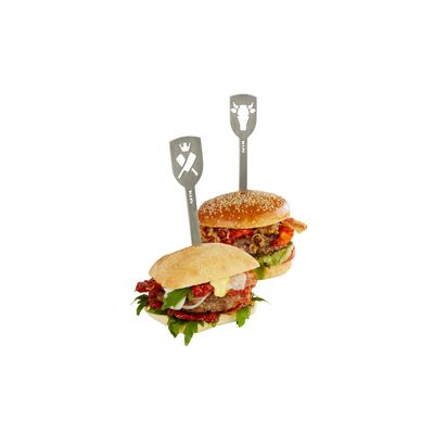 TORRO Piques Hamburgers 2pcs. (taureau+axe) (3/6)  GEFU