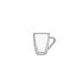 Luigi Bormioli Thermic Glass Koffieglas Mug 32cl Set2 Dubbelwandig - Met Oor