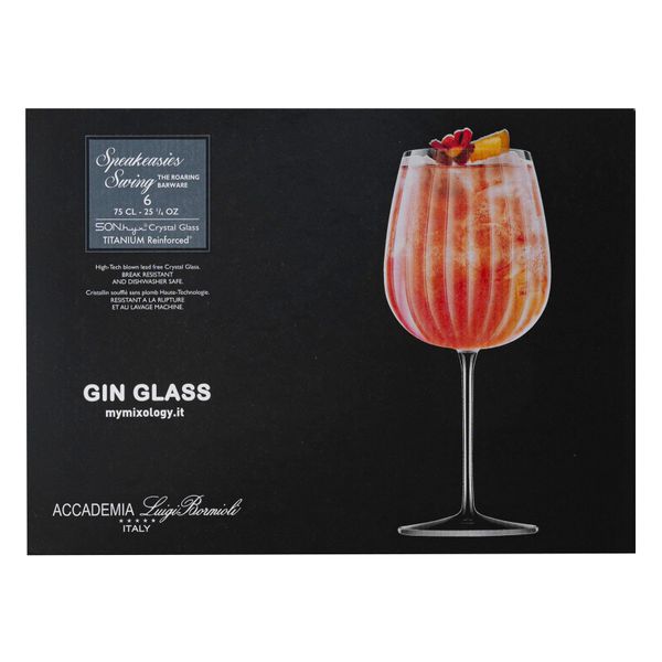 Luigi Bormioli Speakeasies Swing Ginglas 75cl Set6 