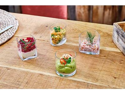 Michelangelo Aperoglas 15cl Set6 Driehoekig 7,1x6,9xh6cm