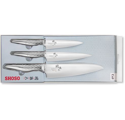 Seki Magoroku Shoso Set de couteaux AB-5161, AB-5163 et AB-5158  Kai