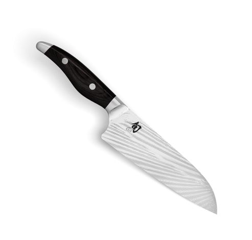 Shun Nagare Black Santoku 18cm  Kai