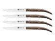 Steakmessenset, greep uit palissander 4 pcs
