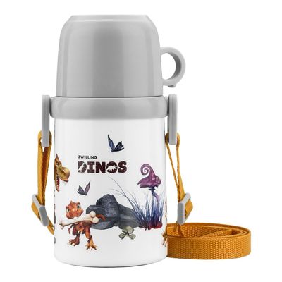 Thermo Isoleerfles met beker en draagriem 380 ml Dino Zwilling