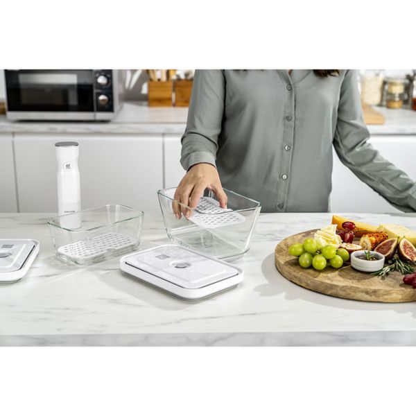 Zwilling Fresh & Save Drip trays 2 stuks voor glazen dozen (1xM/1xL)