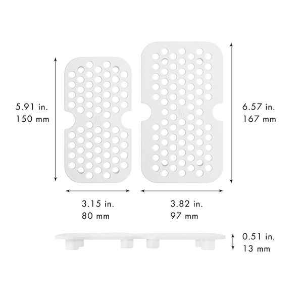 Zwilling Fresh & Save Drip trays 2 stuks voor glazen dozen (1xM/1xL)