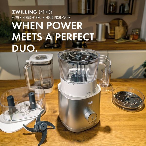 Zwilling Enfinigy Food Processor voor Power Blender Pro White