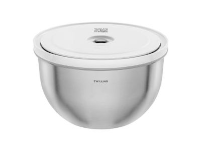 Fresh & Save BOWLS Vacuümkom L / 24 cm, Roestvrij staal, Zilverkleurig ZWILLING