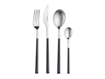 Sushi Pro 24-delige bestekset uit rvs en kunststof zwart in cadeauverpakking