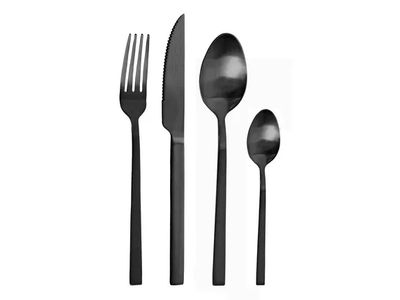 Duke 24-delige bestekset uit rvs zwart in cadeauverpakking