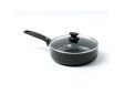 Cambridge Black/Black rechte sauteuse met deksel 24cm / 3.10L