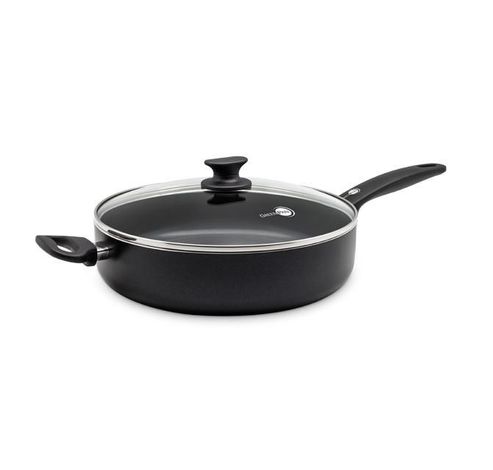 sauteuse bord droit avec couvercle 28cm  GreenPan