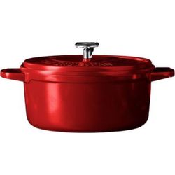 Featherweights Stoofpot met deksel 26cm 5,3l Rood  GreenPan