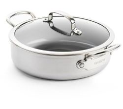 Premiere Rechte sauteerpan met deksel  26cm GreenPan