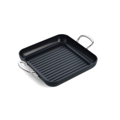 Barcelona pro grillpan met 2 grepen 28cm  GreenPan