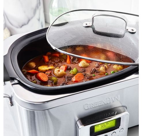 Slow Cooker Stainless Steel 6L  GreenPan