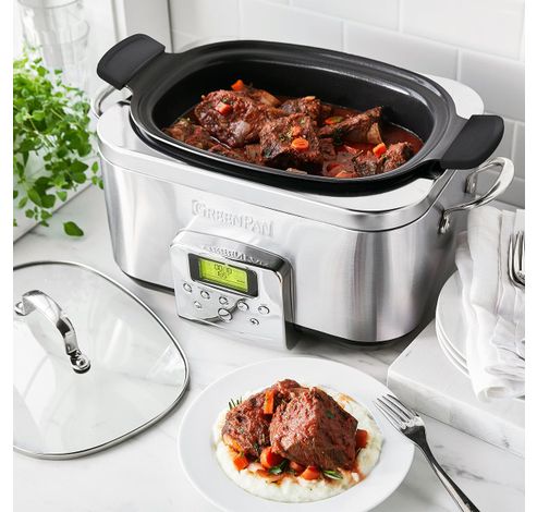 Slow Cooker Stainless Steel 6L  GreenPan