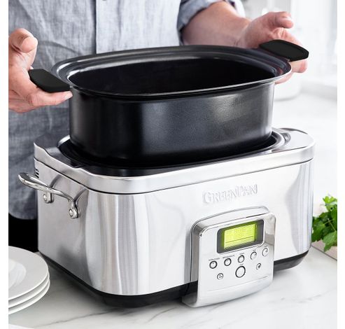 Slow Cooker Stainless Steel 6L  GreenPan