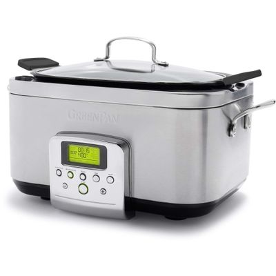 Slow Cooker Stainless Steel 6L  GreenPan