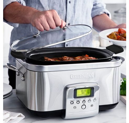 Slow Cooker Stainless Steel 6L  GreenPan