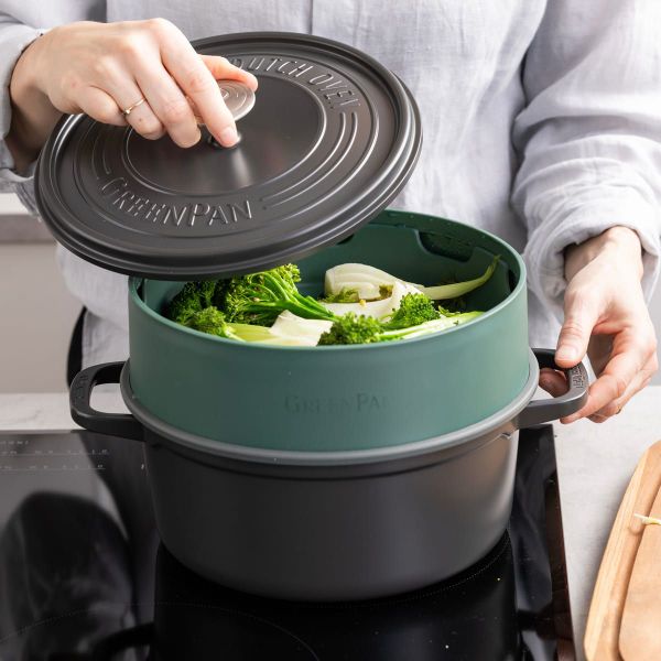 GreenPan Steamy Green 24cm