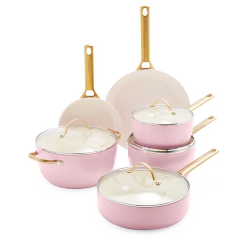 Ensemble de casseroles Padova Blush Pink 10 pièces  GreenPan