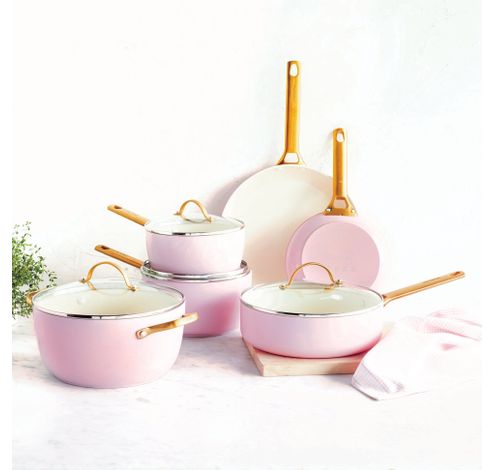 Ensemble de casseroles Padova Blush Pink 10 pièces  GreenPan