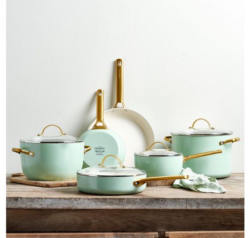 Padova Mint Green Pannenset 10-delig  GreenPan